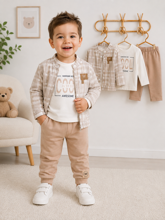 „Little Gentleman“ – 3-teiliger Jungen-Freizeitanzug