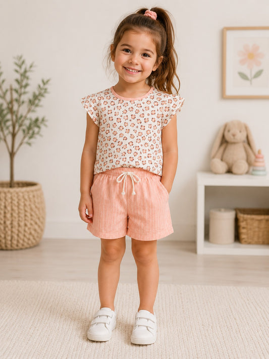 Rosalie-Blütentraum Set – 2-teilig aus 100 % Baumwolle