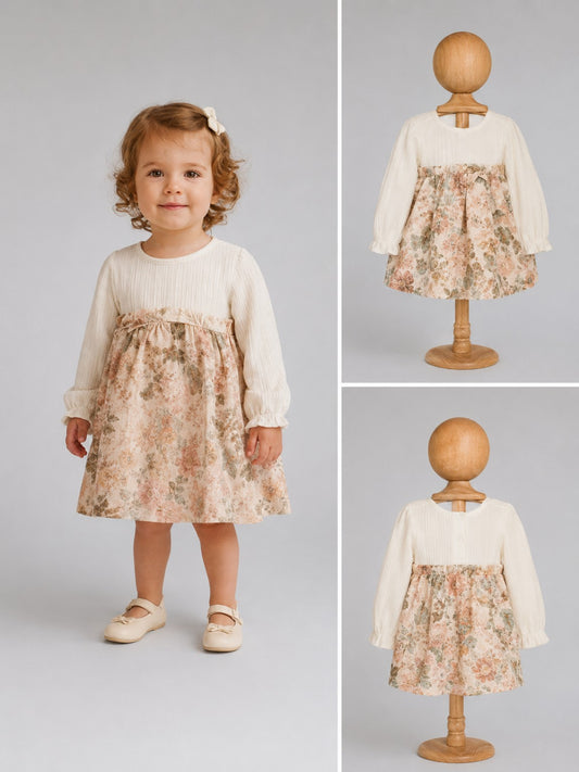 Rosengarten Traumkleid – Romantisches Mädchenkleid aus 100 % Baumwolle