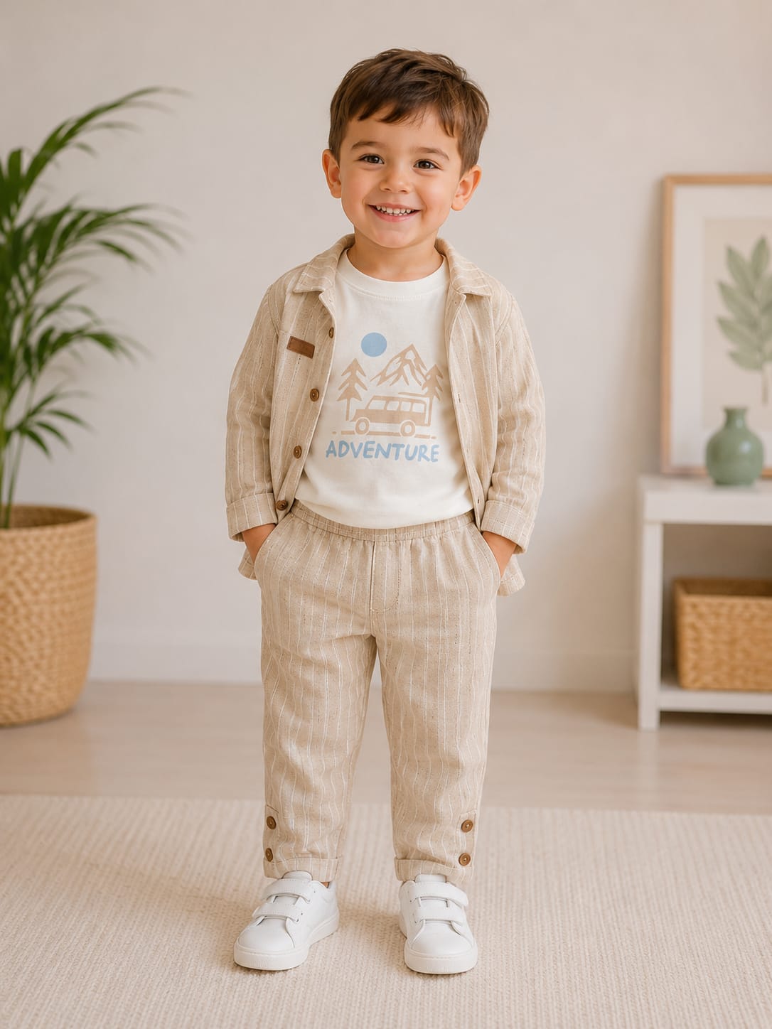 Adventure Explorer – 3-teiliges Kinder-Set aus 100% Baumwolle